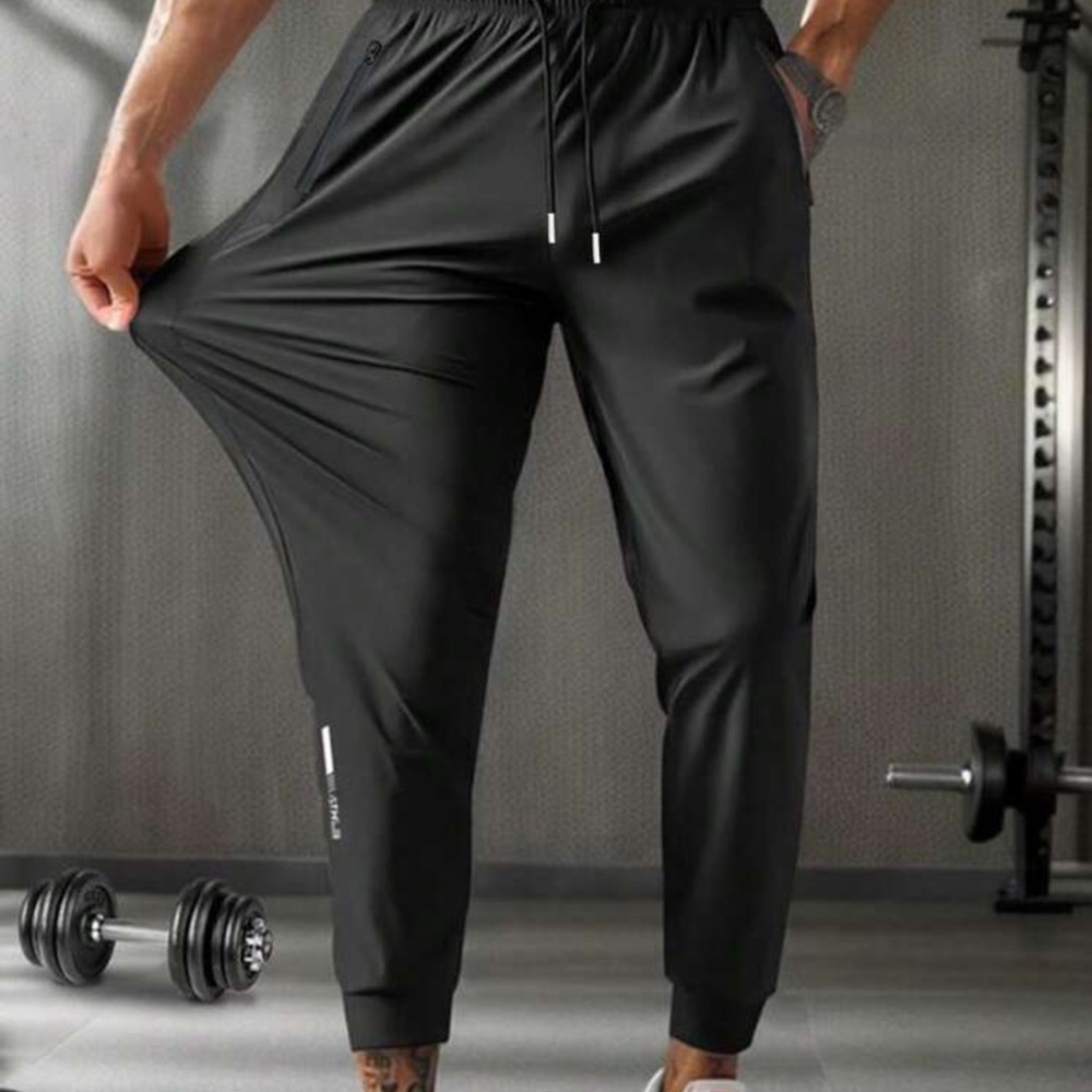 Light Breathable Silk Sports Jogger Pants For Men
